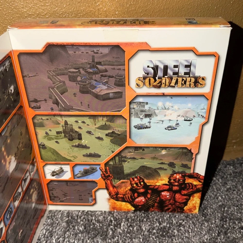 Steel Soldiers PC Video Game Rated T For Teen Vintage Classic Used Pre Owned ESR